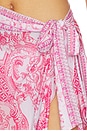 view 6 of 6 Long Sarong With Tie Waist And Frill Edge in Livin La Vida Rosa
