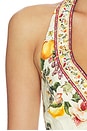 view 5 of 4 Button Front Halter Playsuit in Va Va Vintage