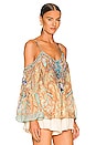 view 2 of 5 Drop Shoulder Top in Make Love Not War