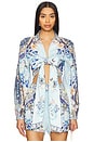 view 1 of 5 Cropped Wrap Shirt in Al Manial Palace Memoirs