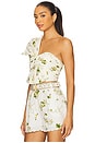 view 3 of 6 Asymmetric Bow Top in Botanical Utopia