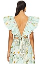 view 3 of 5 Ruffle Wrap Top in Floral Freefall