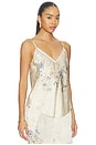 view 2 of 4 CAMISOLA V-NECK BIAS CAMI in Laced With Love