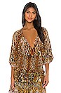 view 1 of 7 Raglan Sleeve Button Up Top in Wild Azal