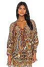 view 2 of 7 Raglan Sleeve Button Up Top in Wild Azal