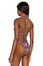 view 3 of 5 Double Strap Triangle Bikini Top in Psychedelica