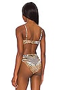 view 4 of 6 Ring Front Bandeau Bikini Top in For The Love Of Leo
