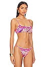 view 2 of 5 TOP DE BIKINI FRUNCIDO in Viola Vintage