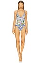 view 1 of 5 Eyelet Tie Tri One Piece in Wall To Wall Wonders