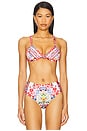 view 1 of 5 Knot Front Tri Bikini Top in Faith, Luck & Justice
