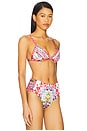 view 2 of 5 Knot Front Tri Bikini Top in Faith, Luck & Justice