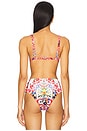 view 3 of 5 Knot Front Tri Bikini Top in Faith, Luck & Justice