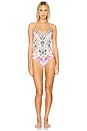 view 1 of 5 Wired V-neck One Piece in Monserrate Magic