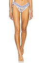 view 1 of 5 Ruched Tie Side Bikini Bottom in Tiles Darls