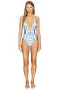view 1 of 5 Plunge Halter One Piece in De Nada Granada