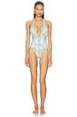 view 1 of 5 MAILLOT DE BAIN 1 PIÈCE PLUNGE HALTER ONE PIECE in Dial Up The Tiles