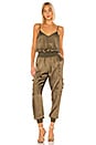 view 1 of 3 Twill Amia Jumpsuit in Olive