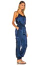 view 2 of 3 Twill Amia Jumpsuit in Lapis