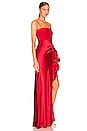 view 2 of 3 Drina Gown in Pimento Red