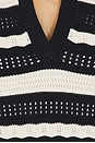 view 4 of 4 Clementine Knit Polo Dress in Navy & Ivory