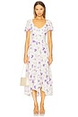 view 1 of 3 Tossed Midi Dress in Ivory Multi