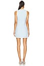 view 3 of 4 Contrast Auden Dress in Whispering Sky & White