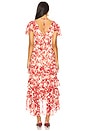 view 3 of 3 Floral Ribbons Tatum Dress in Cherry Rose Multi