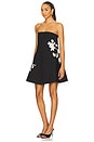 view 3 of 4 Trailing Floral Irla Dress in Black & Ivory