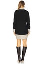 view 3 of 3 Santina Dress in Black & Khaki Stripe