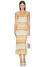 view 1 of 4 Edie Spaced Dyed Dress in Stripes Multi