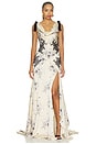 view 1 of 4 ROBE ANTONELLA in Gardenia & Black 