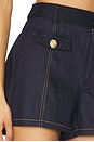 view 6 of 6 Braided Gaelle Shorts in Navy & Indigo