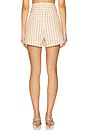 view 4 of 6 Gingham Denim Allie Short in Sahara & Light Plaster