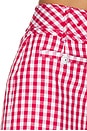 view 6 of 6 Mini Gingham Denim Allie Short in Chili Pepper & White