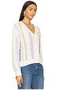view 2 of 4 Nyla Cardigan in Ivory & Blue