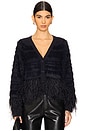 view 1 of 5 Vida Feather Cardigan in Navy
