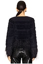 view 3 of 5 Vida Feather Cardigan in Navy