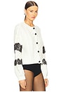 view 2 of 4 Louise Cardigan in Ivory & Black