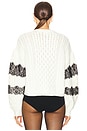view 3 of 4 Louise Cardigan in Ivory & Black