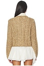 view 3 of 5 Bugle Fringe Lisabeth Cardigan in Oatmeal Multi