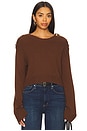 view 1 of 4 Marla Cashmere Pullover in Dark Sepia