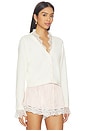 view 2 of 4 Lace Nikko Cardigan in Ivory & Ivory