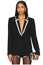 view 1 of 5 Rhinestone Chain Karlie Blazer in Black