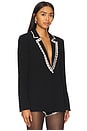 view 2 of 5 Rhinestone Chain Karlie Blazer in Black