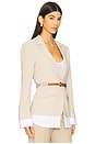 view 2 of 5 Vittoria Jacket in Khaki & White