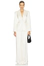 view 4 of 4 Georgia Satin Stripe Cheyenne Blazer in Ivory