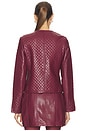 view 3 of 4 Faux Leather Brooke Jacket in Mulberry