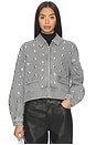 view 1 of 5 Studded Denim Harriet Jacket in Lune & Silver