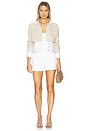 view 5 of 5 Denim Lorraine Jacket in Khaki & White