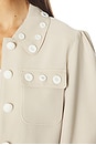 view 6 of 6 Crochet Mirrors Gilliana Jacket in Khaki & Ivory